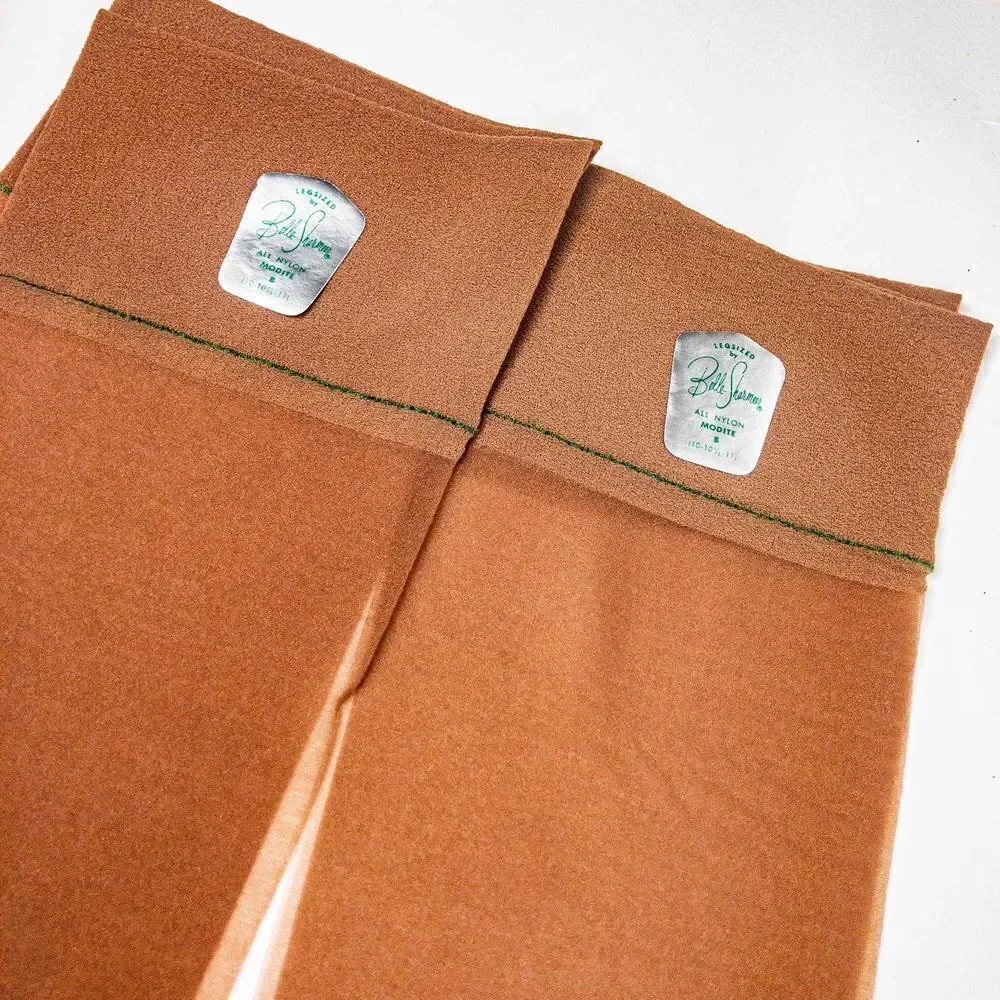VTG Belle-Sharmeer Nylon Stockings Sz M Seamless Huge Bundle